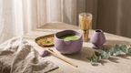Matcha Whisk Set — Bamboo Chasen + Ceramic Chawan Gift Set La Vie Bien Matcha Whisk Set — Bamboo Chasen + Ceramic Chawan Gift Set