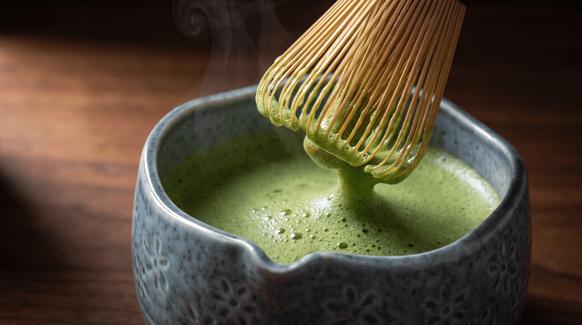 Matcha Whisk Set — Bamboo Chasen + Ceramic Chawan Gift Set La Vie Bien Matcha Whisk Set — Bamboo Chasen + Ceramic Chawan Gift Set