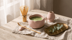 Matcha Whisk Set — Bamboo Chasen + Ceramic Chawan Gift Set La Vie Bien Matcha Whisk Set — Bamboo Chasen + Ceramic Chawan Gift Set