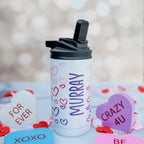Matching Name Heart Ombre Water Bottle Drinkware La Vie Bien Matching Name Heart Ombre Water Bottle