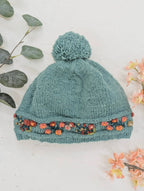 Mathilde Wool Knit Embroidered Hat by Ash & Rose