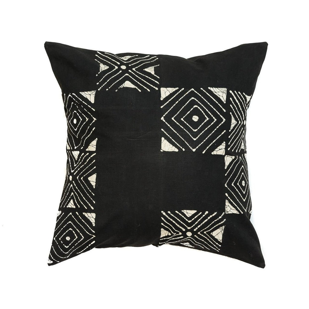 Matika Black Grid Pillow Cover La Vie Bien Matika Black Grid Pillow Cover