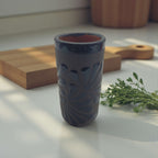 Matte Black Talavera Shot Glass | Mexican Ceramic Barware Mexican Shot Glass La Vie Bien Matte Black Talavera Shot Glass | Mexican Ceramic Barware