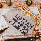 Matzah Cover and Afikomen Pouch Set for Passover Seder by Salt Sparkle Shalom