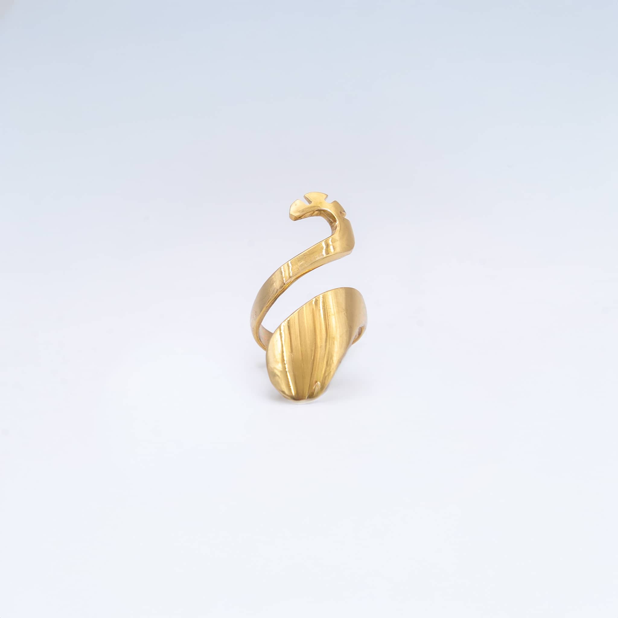 Mau Open Wrap Initial Ring for Women Rings La Vie Bien Mau Open Wrap Initial Ring for Women
