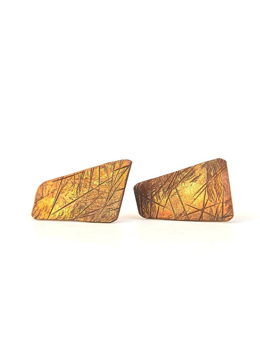 Maura Copper Stud Earrings