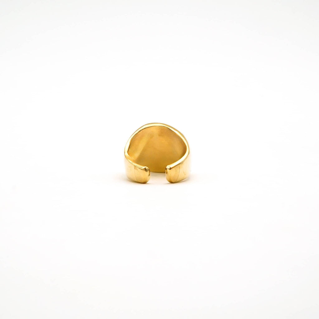 Mawe Adjustable Open Signet Ring Rings La Vie Bien Mawe Adjustable Open Signet Ring