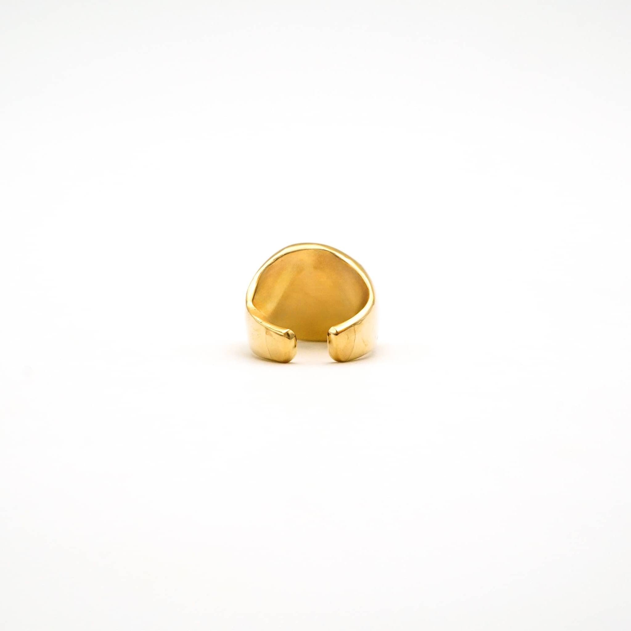 Mawe Adjustable Open Signet Ring Rings La Vie Bien Mawe Adjustable Open Signet Ring