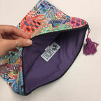 Maya Up - cycled Huipil Cosmetic One - of - a - Kind Bag (2XL) - Guatemala Bags La Vie Bien Maya Up - cycled Huipil Cosmetic One - of - a - Kind Bag (2XL) - Guatemala