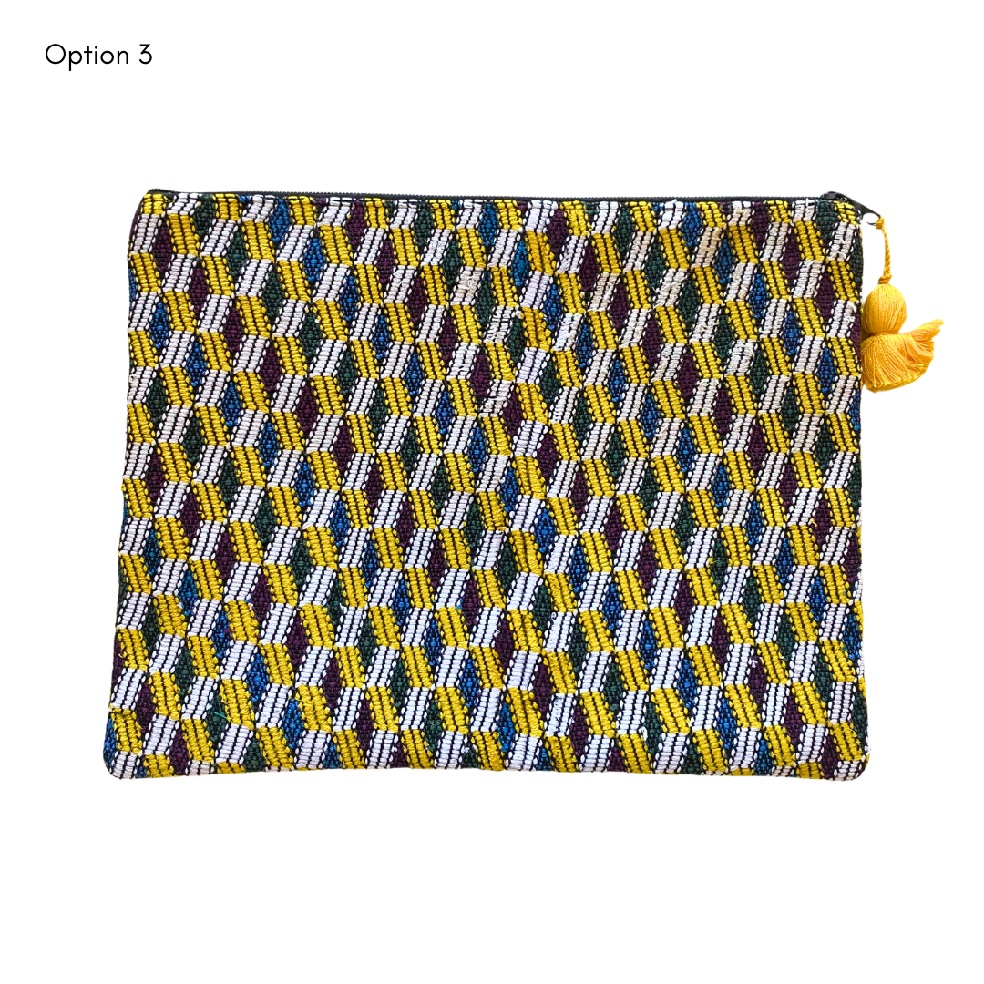 Maya Up - cycled Huipil Cosmetic One - of - a - Kind Bag (2XL) - Guatemala Bags La Vie Bien Maya Up - cycled Huipil Cosmetic One - of - a - Kind Bag (2XL) - Guatemala