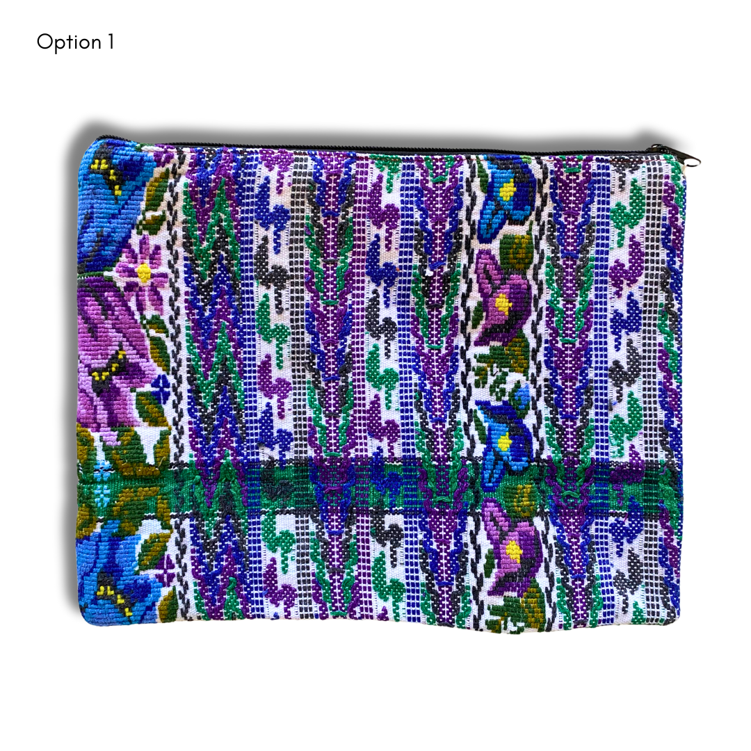 Maya Up - cycled Huipil Cosmetic One - of - a - Kind Bag (2XL) - Guatemala Bags La Vie Bien Maya Up - cycled Huipil Cosmetic One - of - a - Kind Bag (2XL) - Guatemala