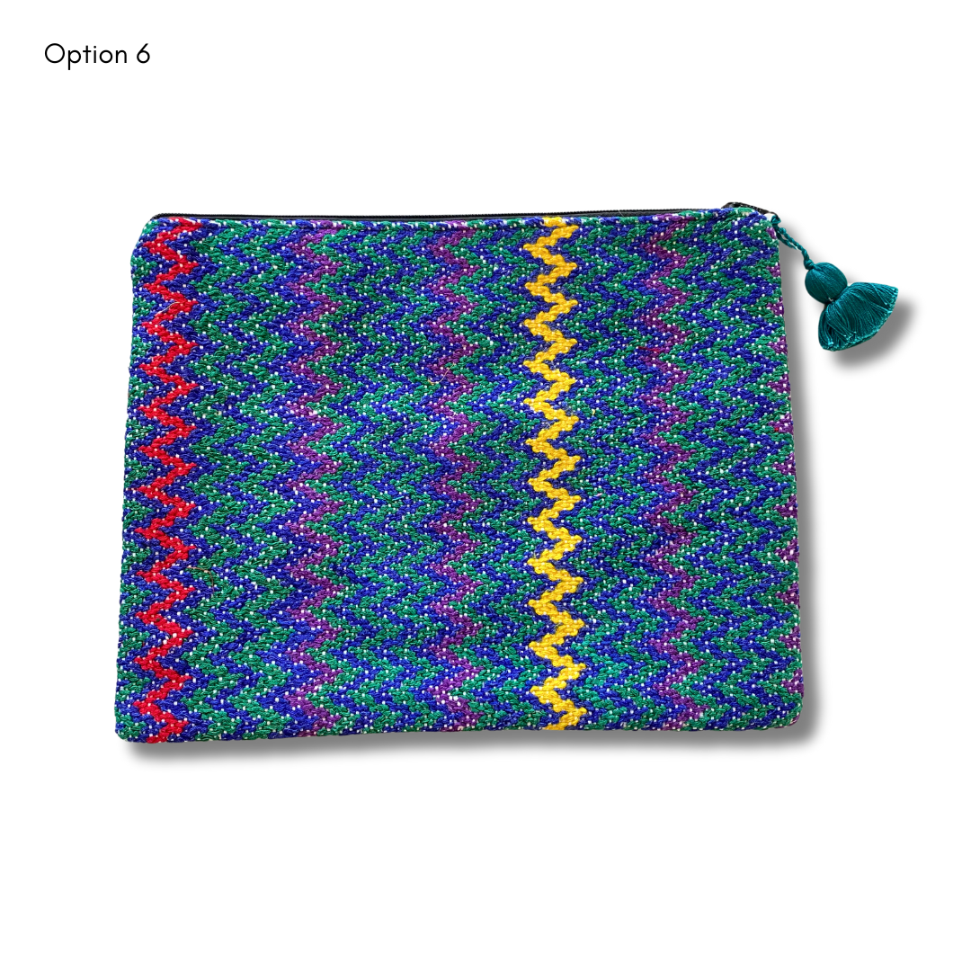 Maya Up - cycled Huipil Cosmetic One - of - a - Kind Bag (2XL) - Guatemala Bags La Vie Bien Maya Up - cycled Huipil Cosmetic One - of - a - Kind Bag (2XL) - Guatemala