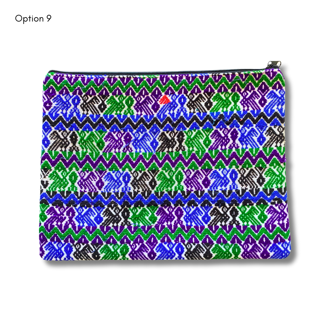 Maya Up - cycled Huipil Cosmetic One - of - a - Kind Bag (2XL) - Guatemala Bags La Vie Bien Maya Up - cycled Huipil Cosmetic One - of - a - Kind Bag (2XL) - Guatemala