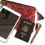 Maya Up - cycled Huipil Cosmetic One - of - a - Kind Bag - Guatemala Bags La Vie Bien Maya Up - cycled Huipil Cosmetic One - of - a - Kind Bag - Guatemala