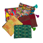 Maya Up - cycled Huipil Cosmetic One - of - a - Kind Bag - Guatemala Bags La Vie Bien Maya Up - cycled Huipil Cosmetic One - of - a - Kind Bag - Guatemala