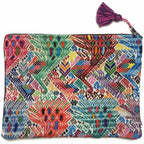 Maya Up - cycled Huipil Cosmetic One - of - a - Kind Bag - Guatemala Bags La Vie Bien Maya Up - cycled Huipil Cosmetic One - of - a - Kind Bag - Guatemala
