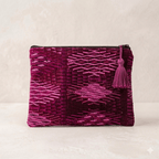 Maya Up - cycled Huipil Cosmetic One - of - a - Kind Bag - (Large) Guatemala Bags La Vie Bien Maya Up - cycled Huipil Cosmetic One - of - a - Kind Bag - (Large) Guatemala