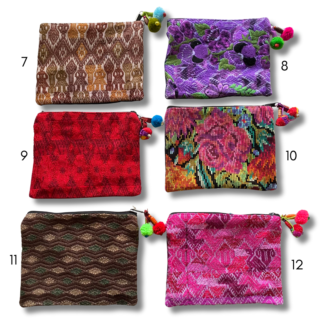 Maya Up - cycled Huipil Cosmetic One - of - a - Kind Bag - (Large) Guatemala Bags La Vie Bien Maya Up - cycled Huipil Cosmetic One - of - a - Kind Bag - (Large) Guatemala