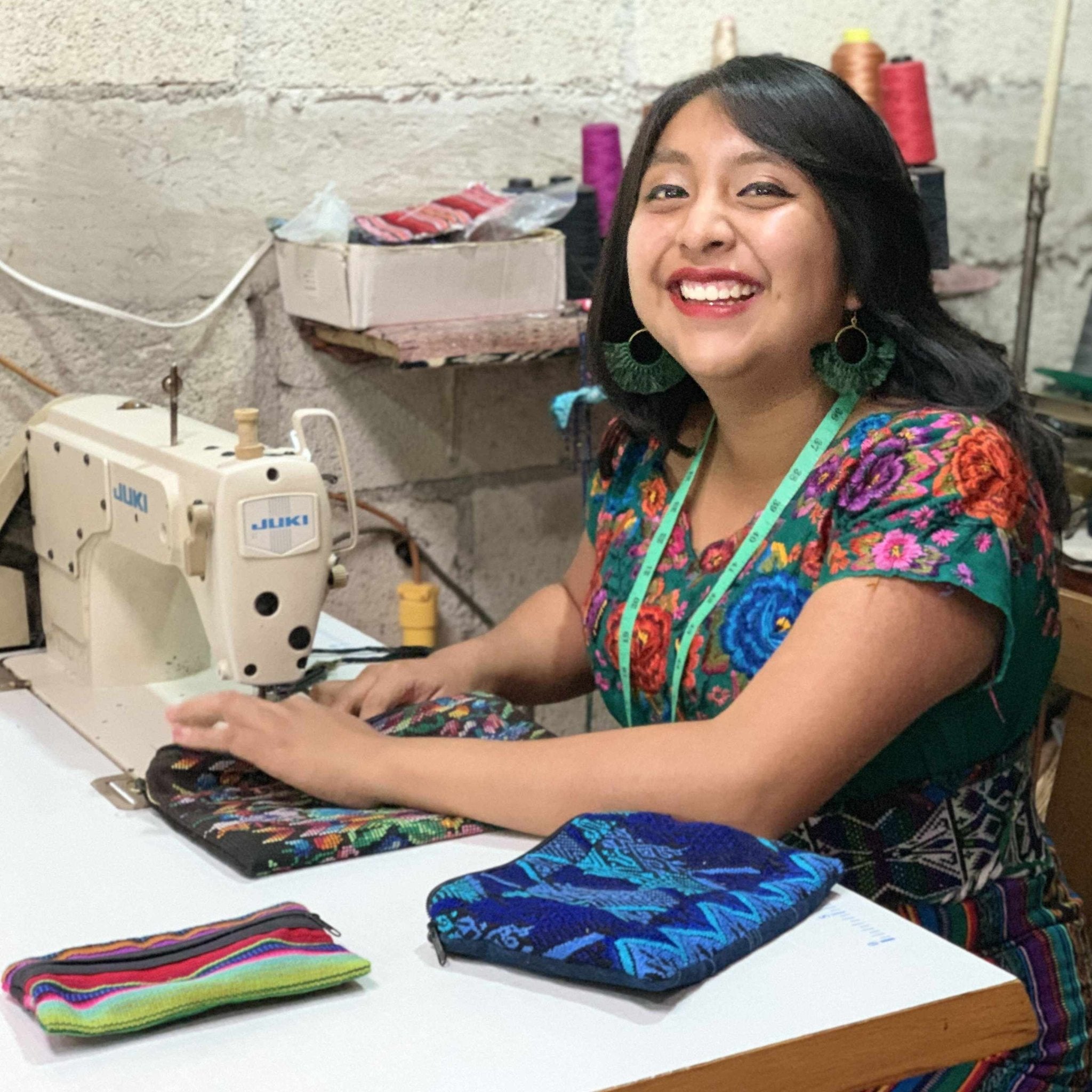 Maya Up - cycled Huipil Cosmetic One - of - a - Kind Bag (Small) - Guatemala Bags La Vie Bien Maya Up - cycled Huipil Cosmetic One - of - a - Kind Bag (Small) - Guatemala