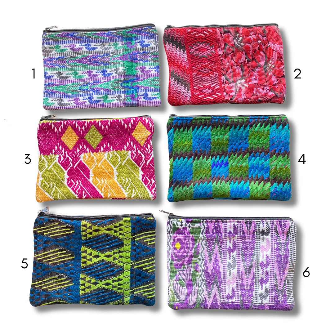 Maya Up - cycled Huipil Cosmetic One - of - a - Kind Bag (XL) - Guatemala Bags La Vie Bien Maya Up - cycled Huipil Cosmetic One - of - a - Kind Bag (XL) - Guatemala