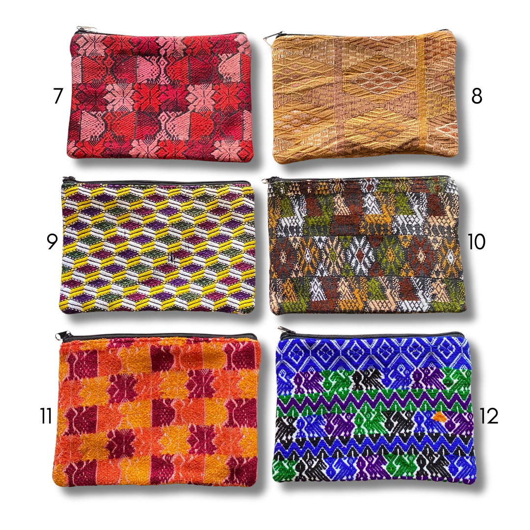 Maya Up - cycled Huipil Cosmetic One - of - a - Kind Bag (XL) - Guatemala Bags La Vie Bien Maya Up - cycled Huipil Cosmetic One - of - a - Kind Bag (XL) - Guatemala