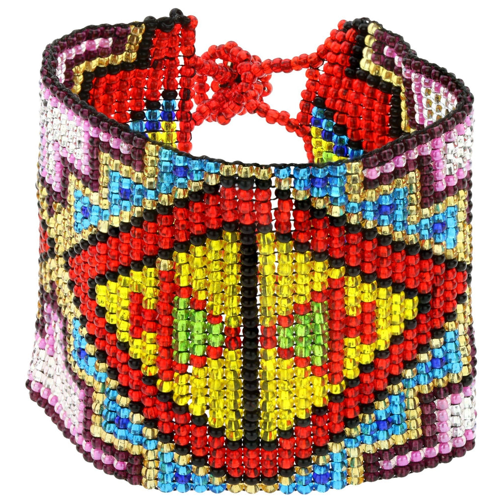 Mayan Pyramid Beaded Bracelet Bracelets - Fashion La Vie Bien Mayan Pyramid Beaded Bracelet