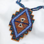 Mayan Pyramid Beaded Pendant Necklace Necklaces - Fashion La Vie Bien Mayan Pyramid Beaded Pendant Necklace