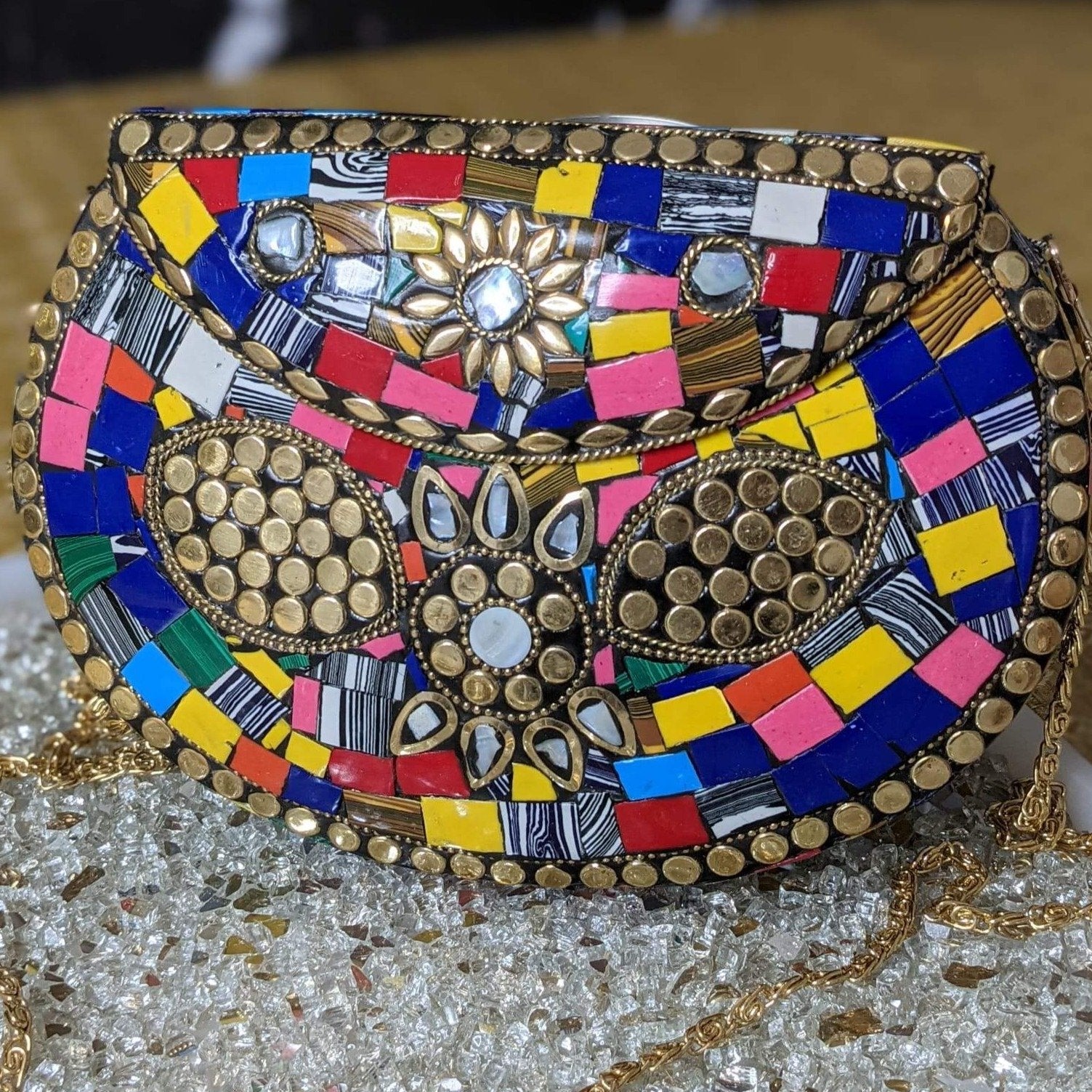 Mosaic Tile Clutch