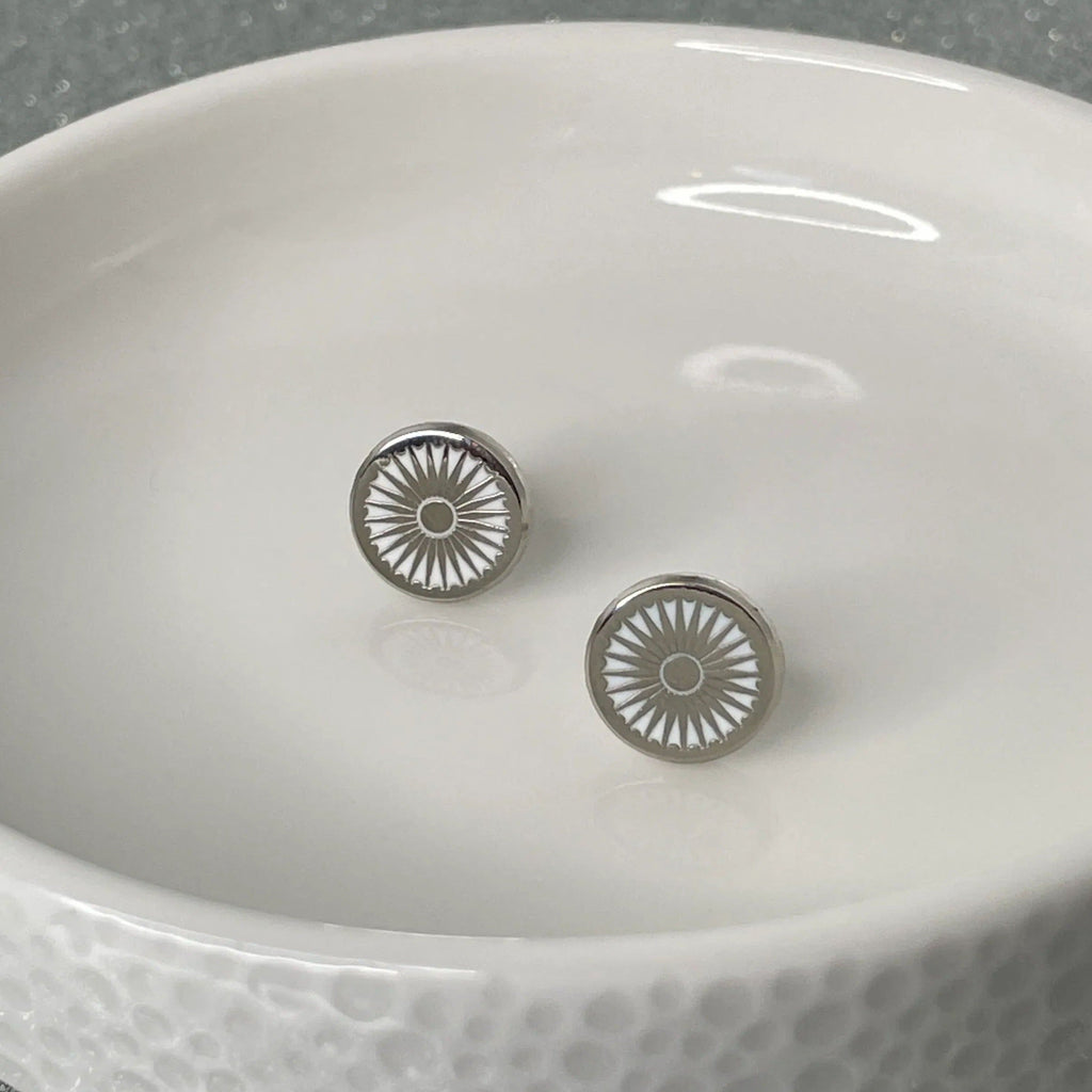 Indian Flag Chakra Studs