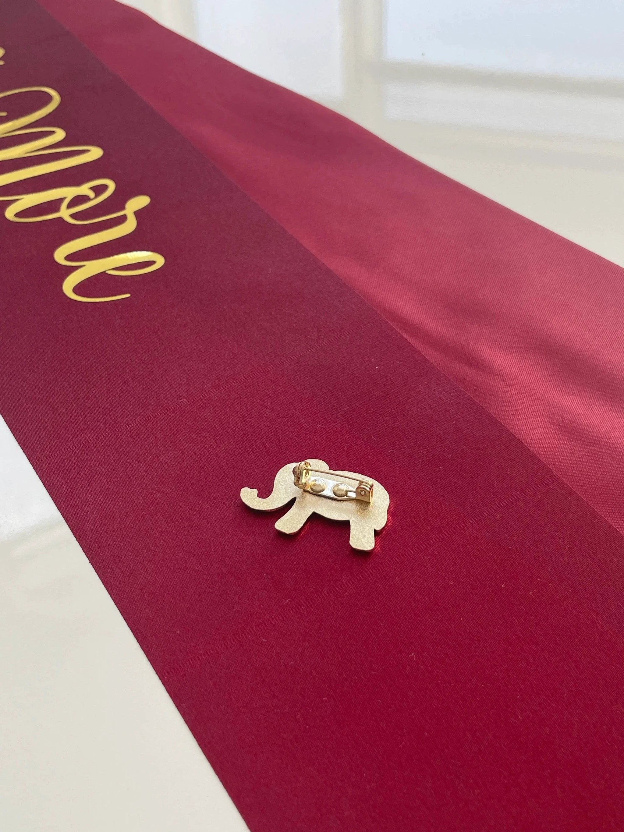 Elephant Safety Pin by Modern Desi