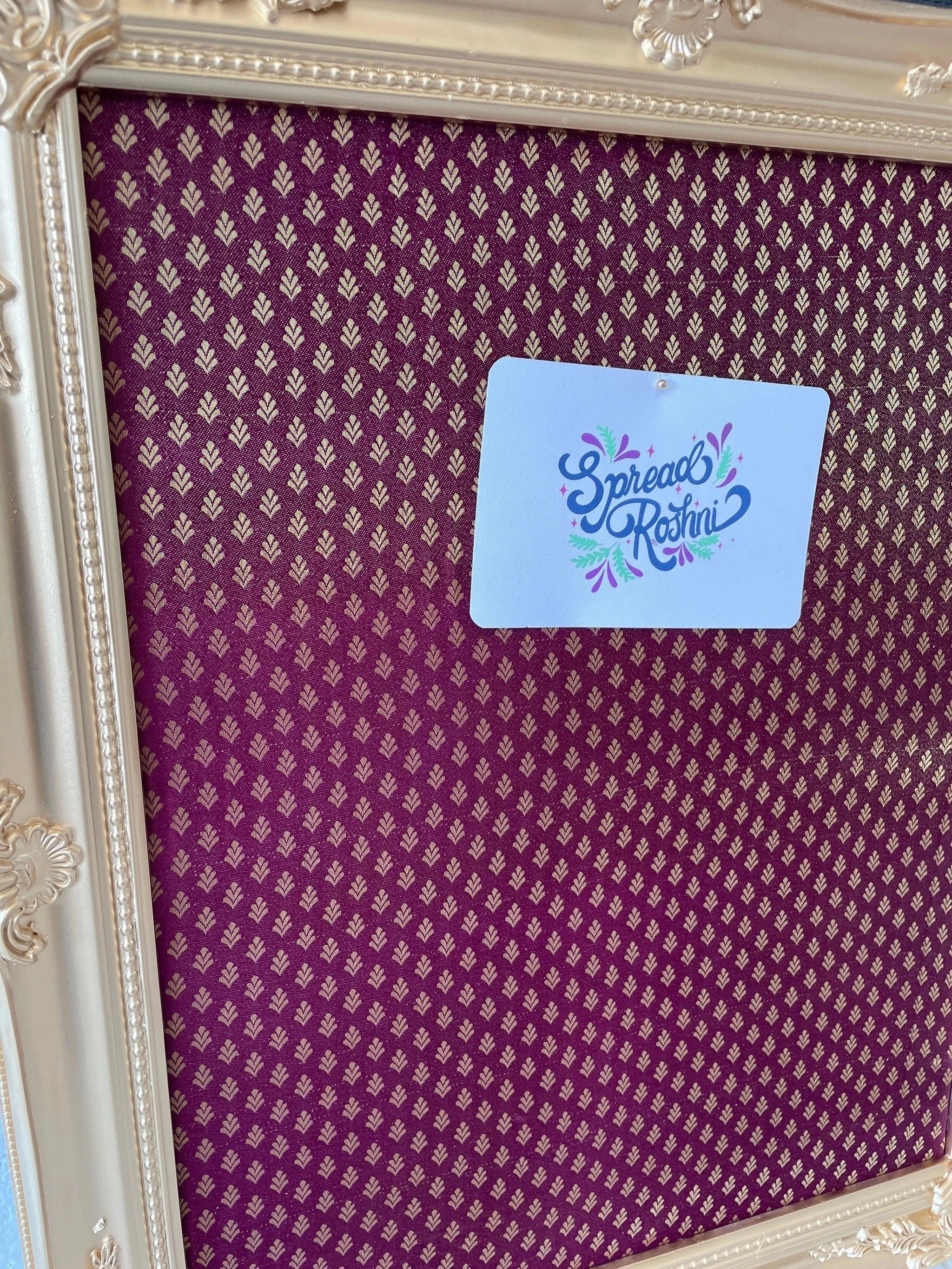 Saree Cork Board by Modern Desi