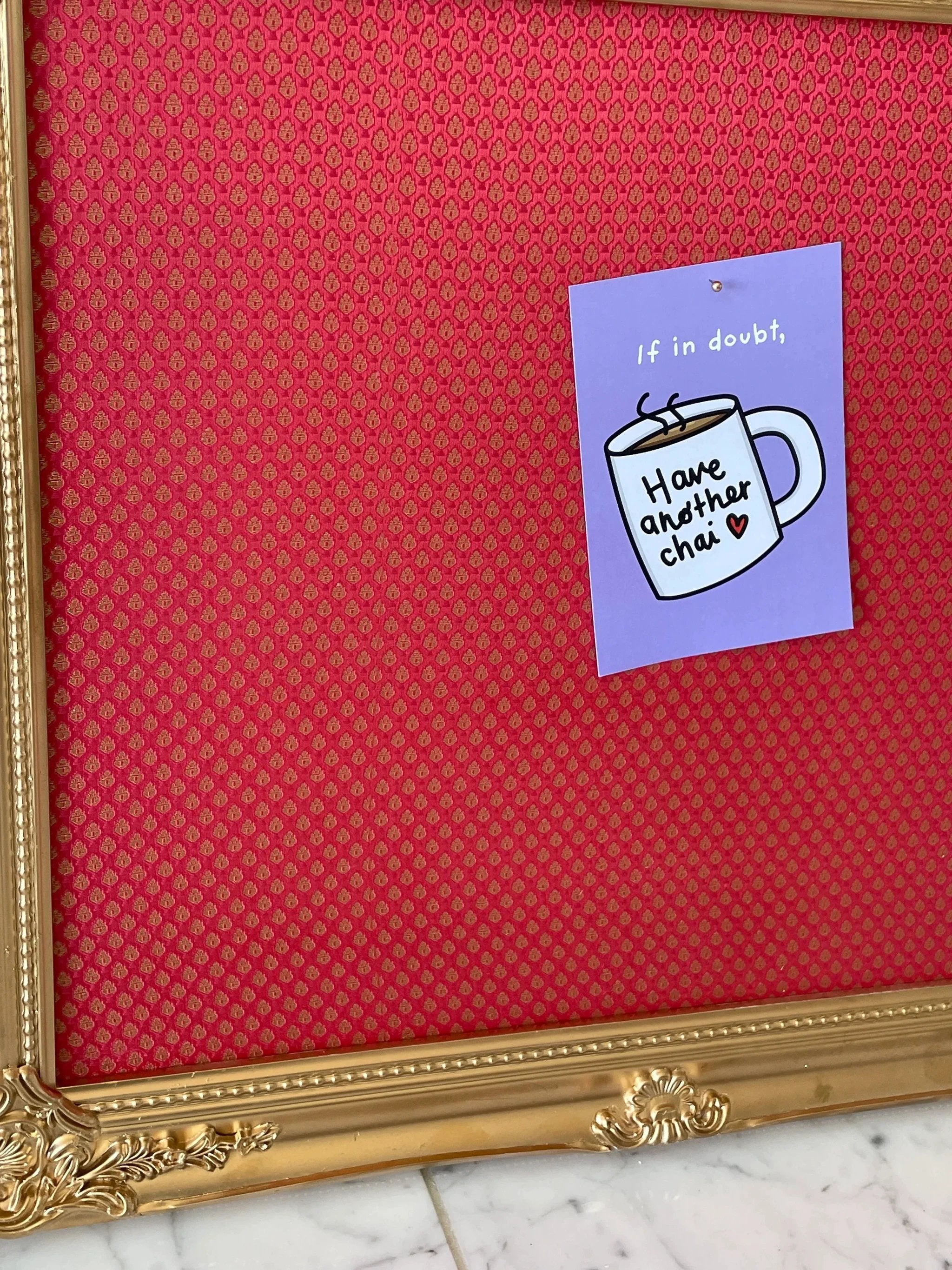 Saree Cork Board by Modern Desi