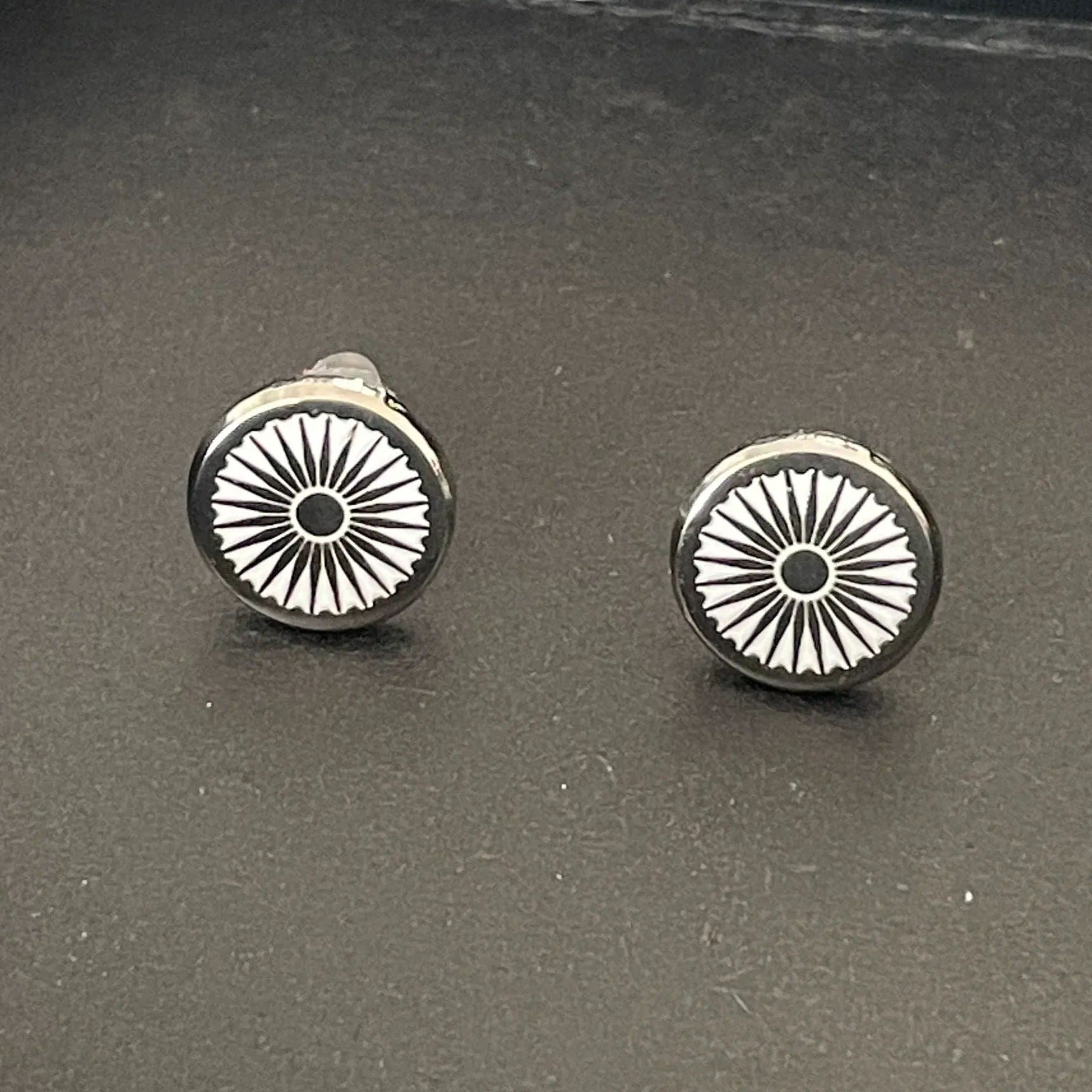 Indian Flag Chakra Studs