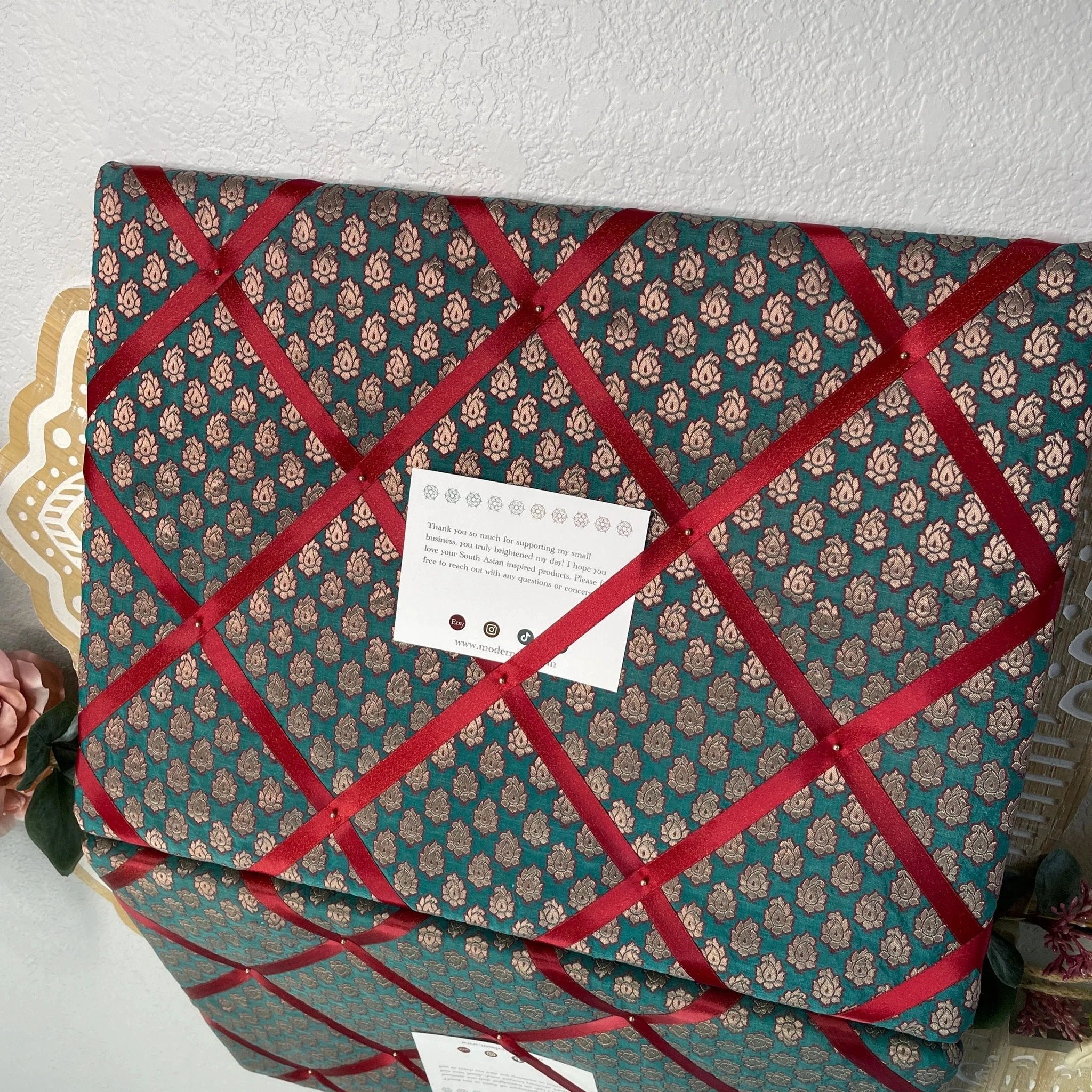 Saree Bulletin Board by Modern Desi