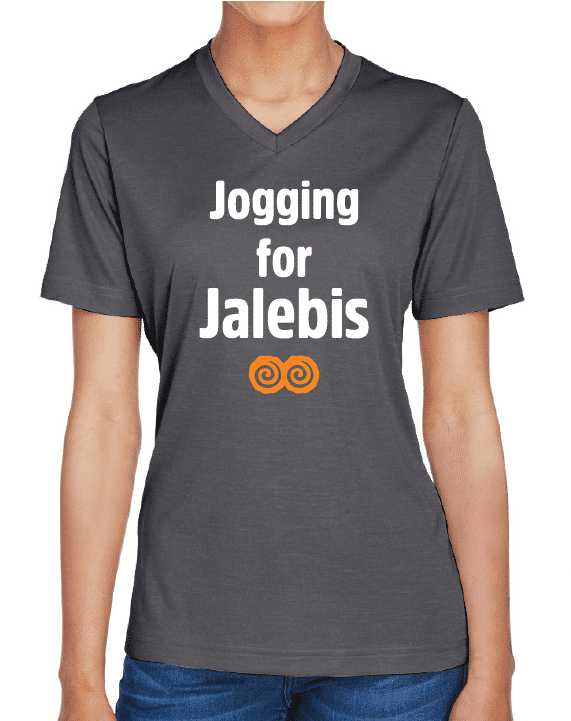 Jogging for Jalebis V-Neck by Modern Desi