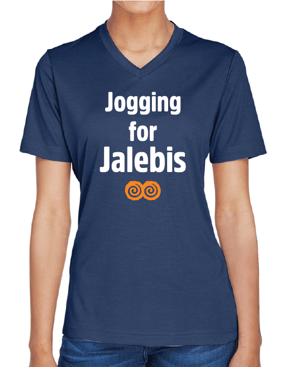 Jogging for Jalebis V-Neck by Modern Desi