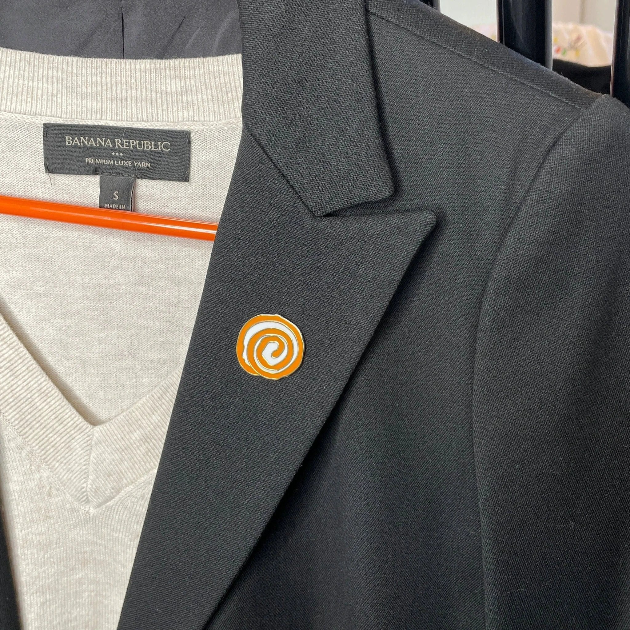 Jalebi Enamel Pin by Modern Desi