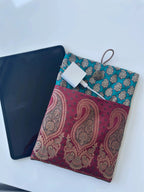 Teal Device Saree Sleeve by Modern Desi