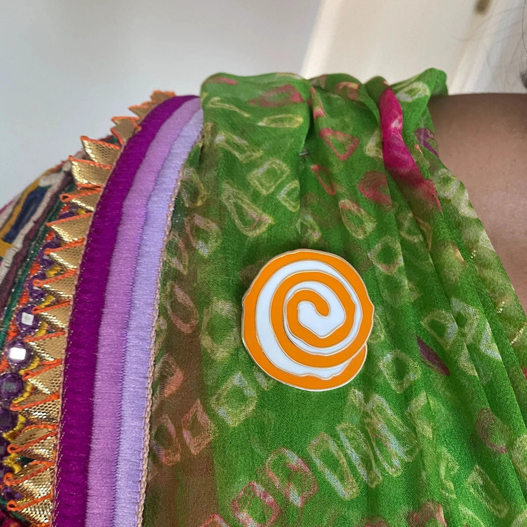 Jalebi Safety Pin by Modern Desi