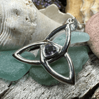 McKenna Celtic Trinity Knot Heart Necklace in Sterling Silver Pendant La Vie Bien McKenna Celtic Trinity Knot Heart Necklace in Sterling Silver