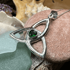 McKenna Celtic Trinity Knot Heart Necklace in Sterling Silver Pendant La Vie Bien McKenna Celtic Trinity Knot Heart Necklace in Sterling Silver