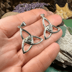 McKenna Celtic Trinity Knot Heart Necklace in Sterling Silver Pendant La Vie Bien McKenna Celtic Trinity Knot Heart Necklace in Sterling Silver