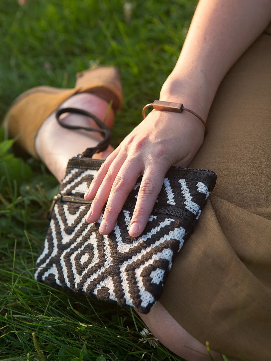 Meander Cotton Clutch by Fair Anita