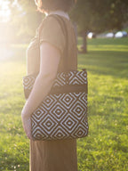 Meander Cotton Purse by Fair Anita