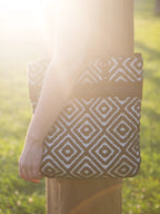 Meander Cotton Purse by Fair Anita