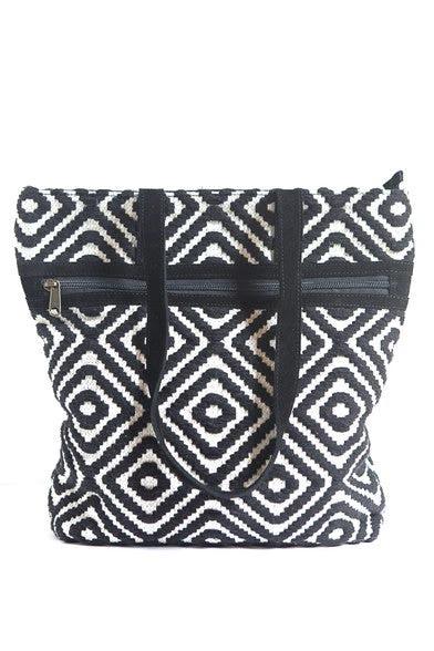 Meander Cotton Purse by Fair Anita