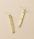 Sitara Starry Long Linear Studded Earrings