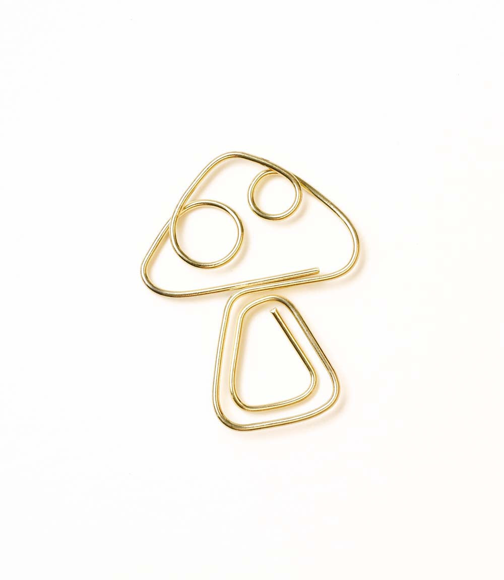 Kitaab Mushroom Wire Bookmark - Gold