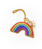 Larissa Plush Rainbow Sun Rays Felt Ornament - Embroidered