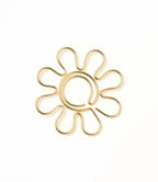 Kitaab Daisy Flower Wire Bookmark - Gold